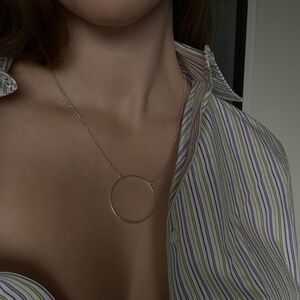 Silver Circle Necklace